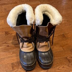 Eddie Bauer Tan Leather Boots